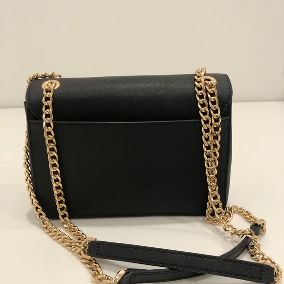 Michael Kors Black Crossbody Bag with Gold Chain - Picture 2 of 5